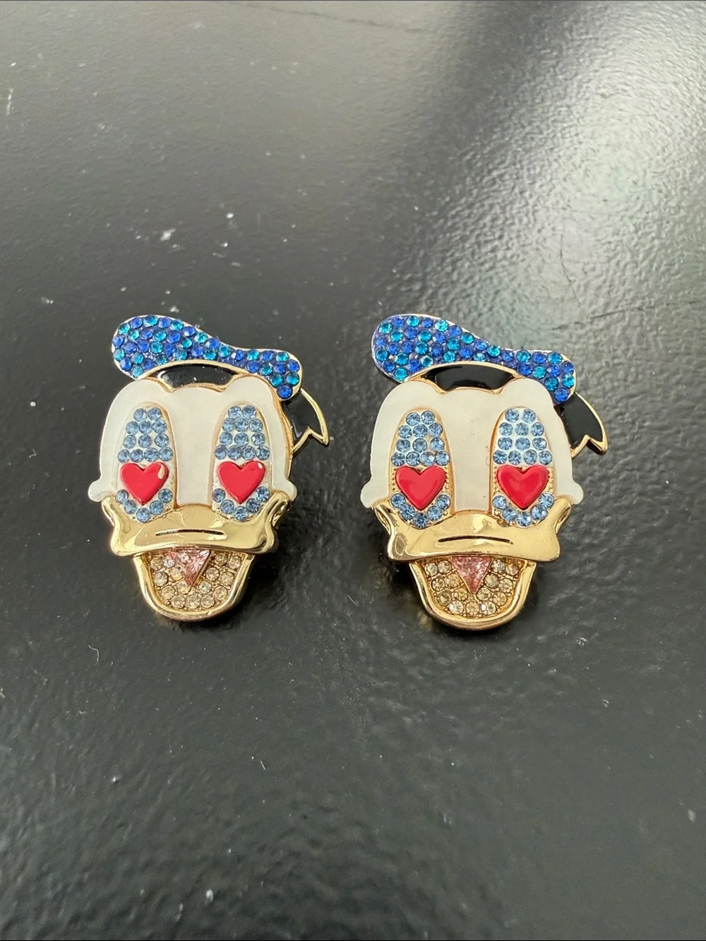 BaubleBar NEW Disney Donald Duck Crystal Stud Earrings